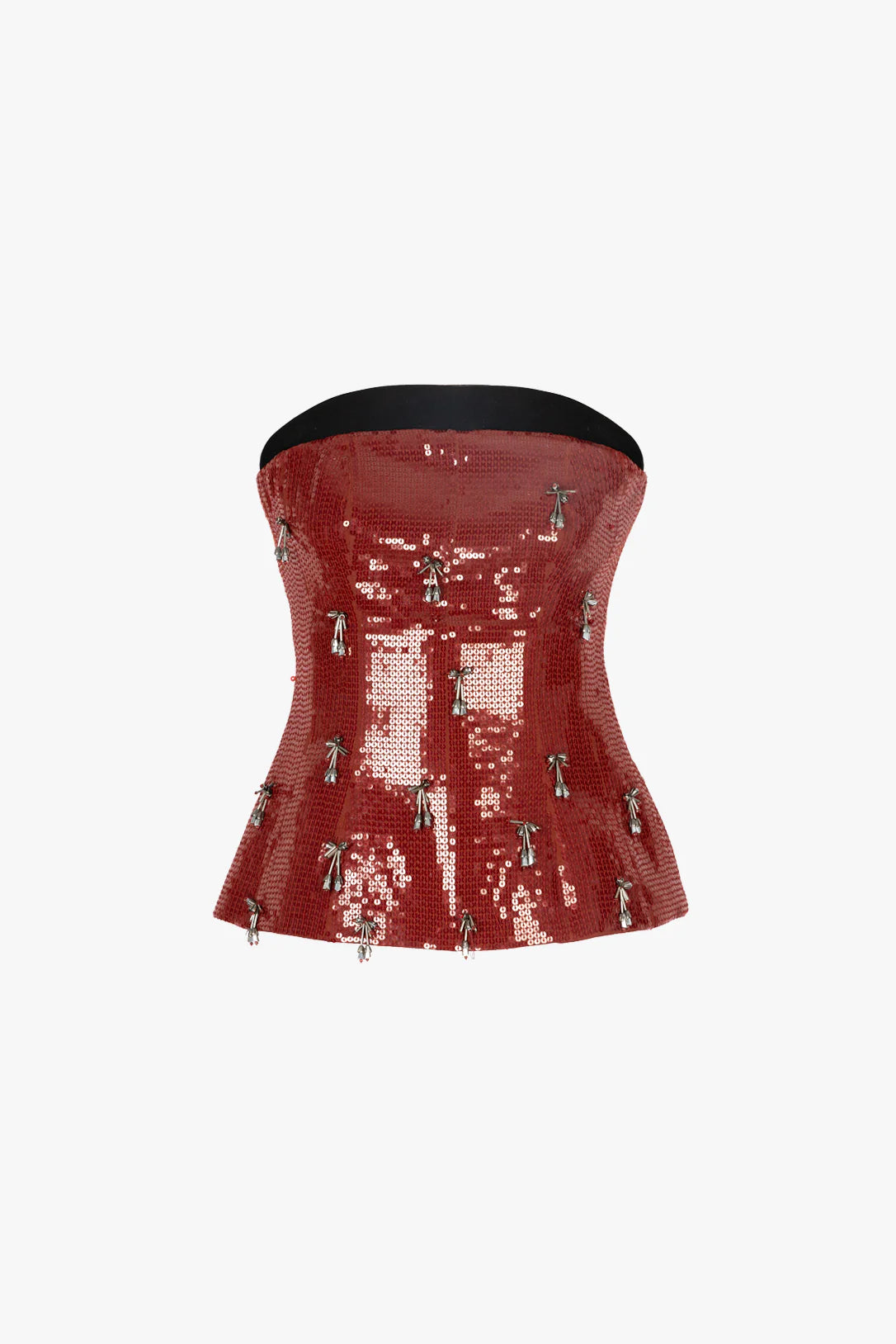 Burgundy Handcrafted Corset Top