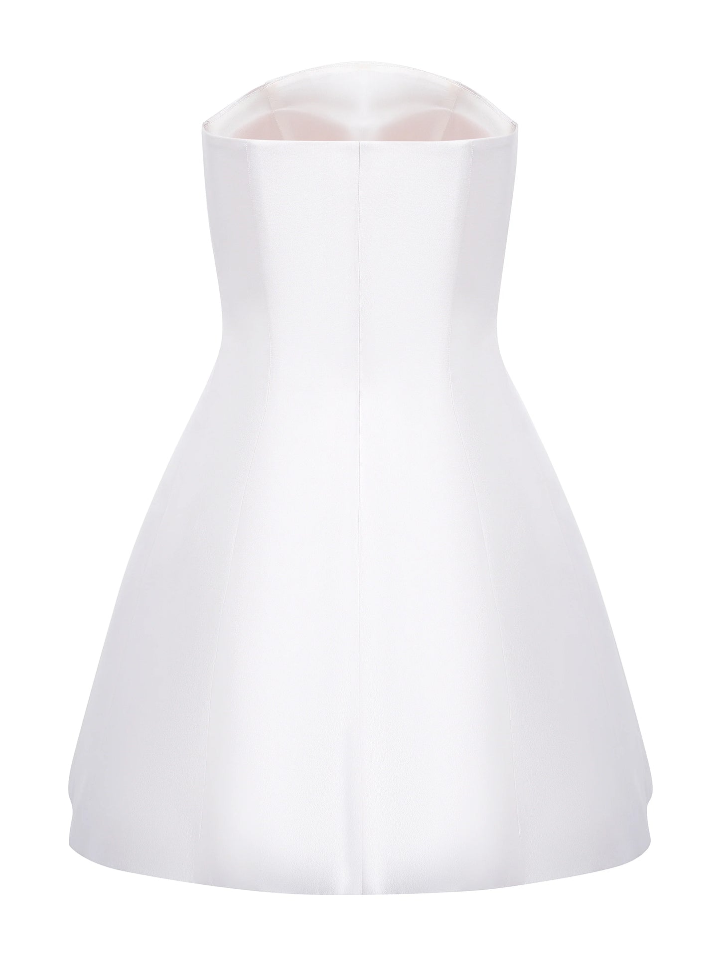 Appliquéd Strapless Mini Dress