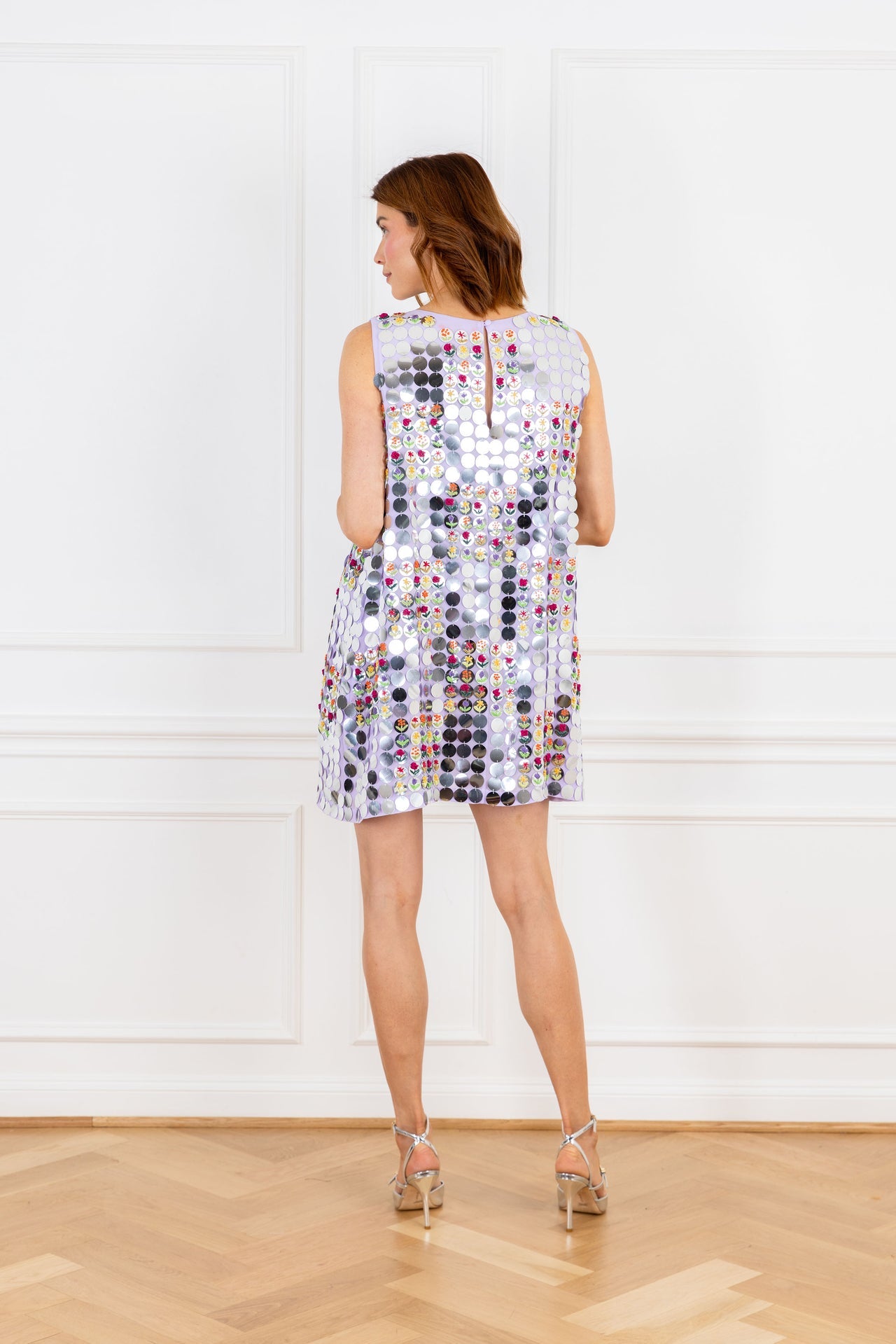 Mirrored Disc Mini A-Line Dress