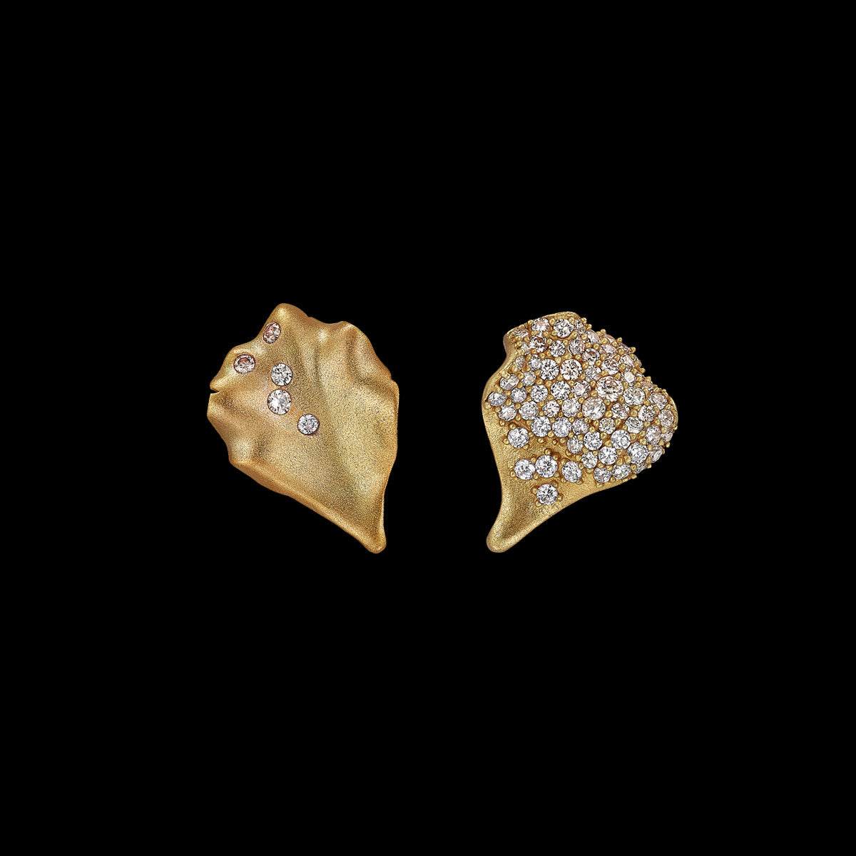 Gold Petal Studs