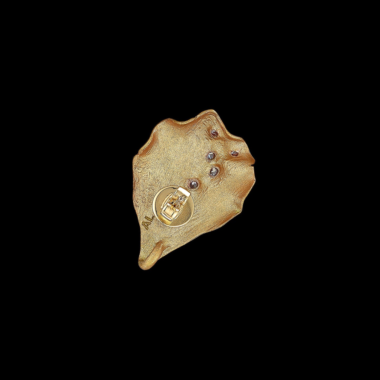 Gold Petal Studs