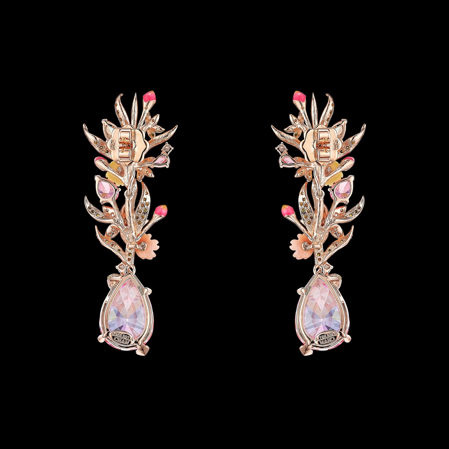 Pink Posie Earrings