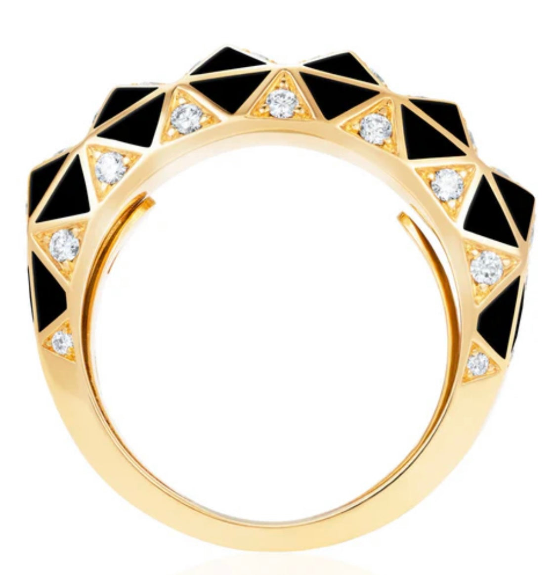 Candy Rock Enamel Ring - Black
