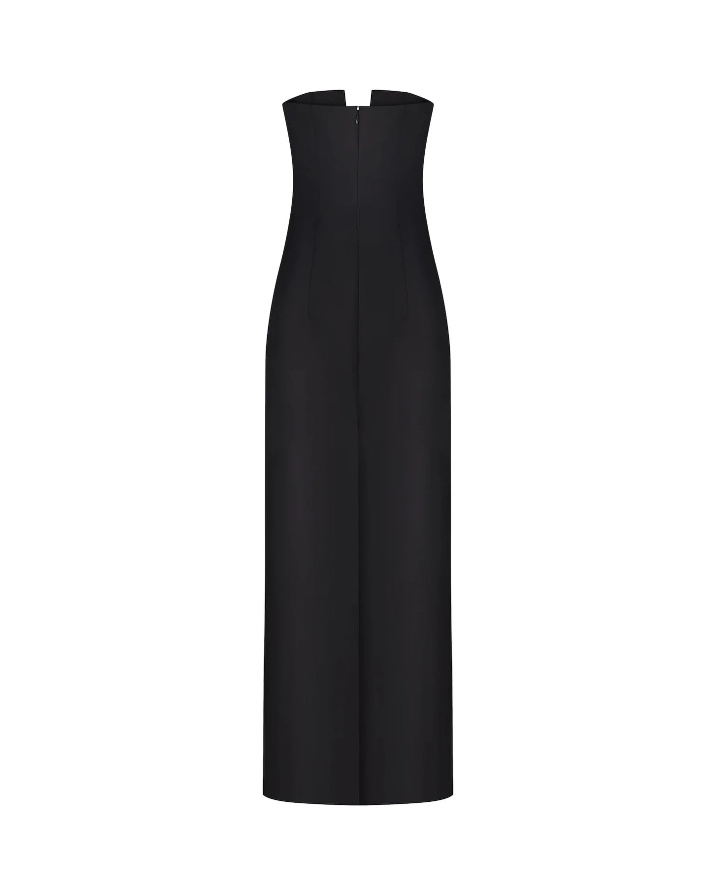 Plunge Neckline Bow-Detailed Maxi Dress