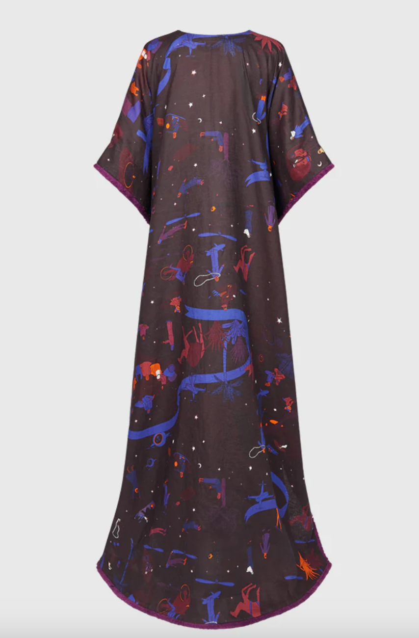 Twilight Plum Kaftan