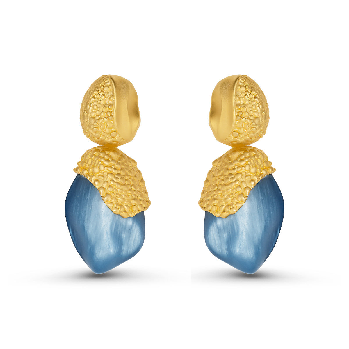 Snowdrop Earrings in Blue