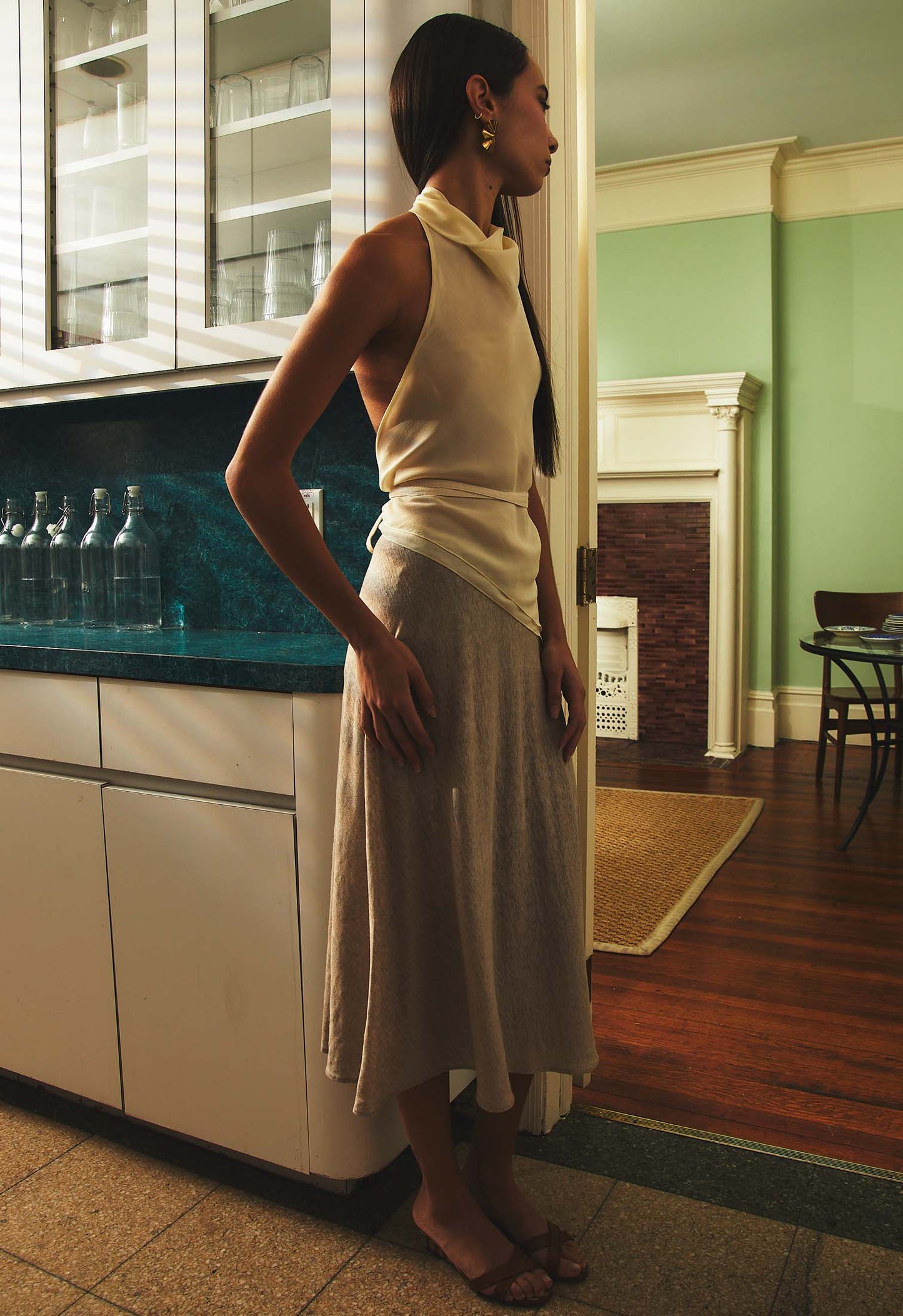 Sheer Kite Top in Ivory