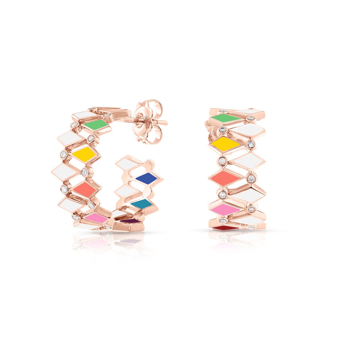 MULTICOLORED MOSAIC EARRINGS