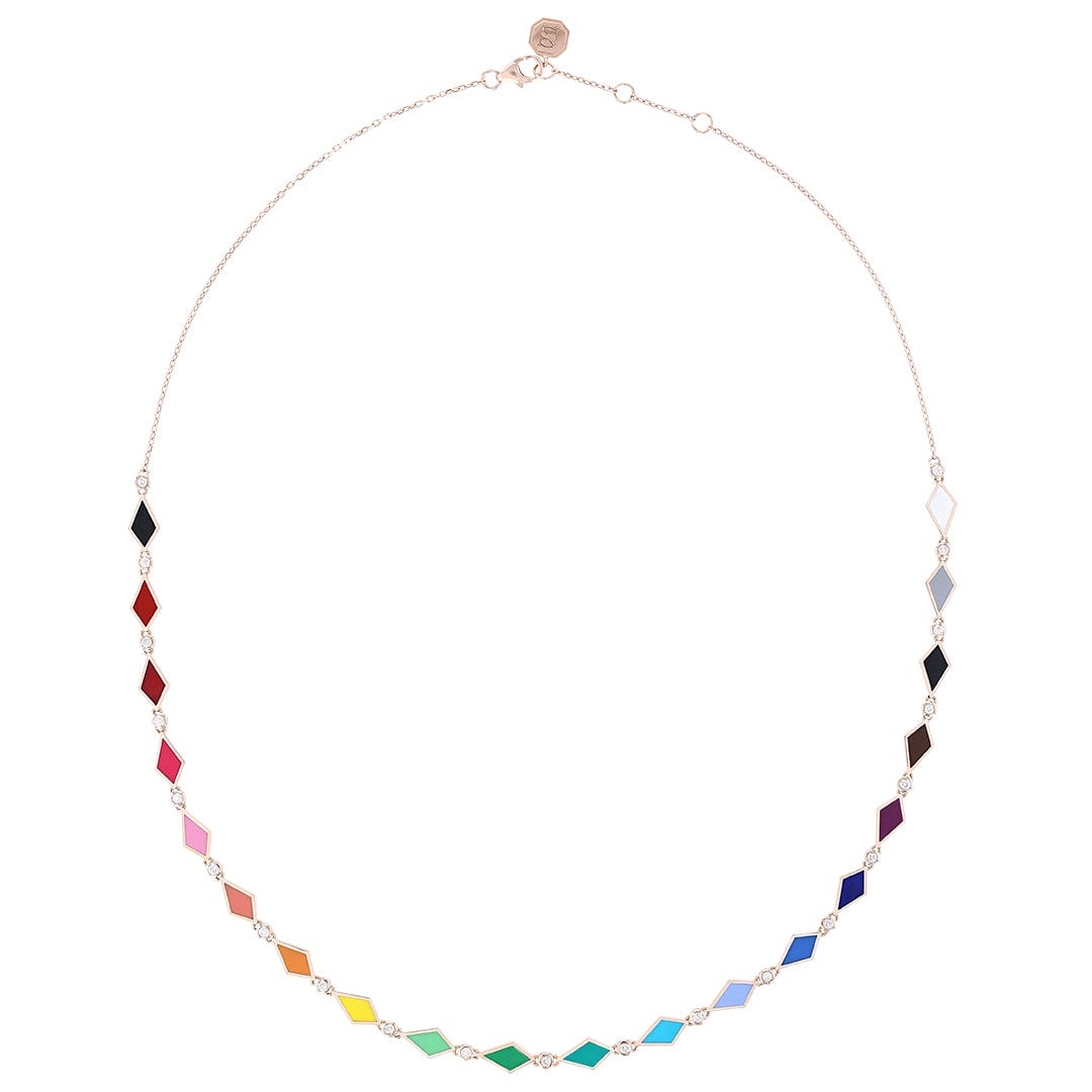 MULTICOLORED MOSAIC NECKLACE