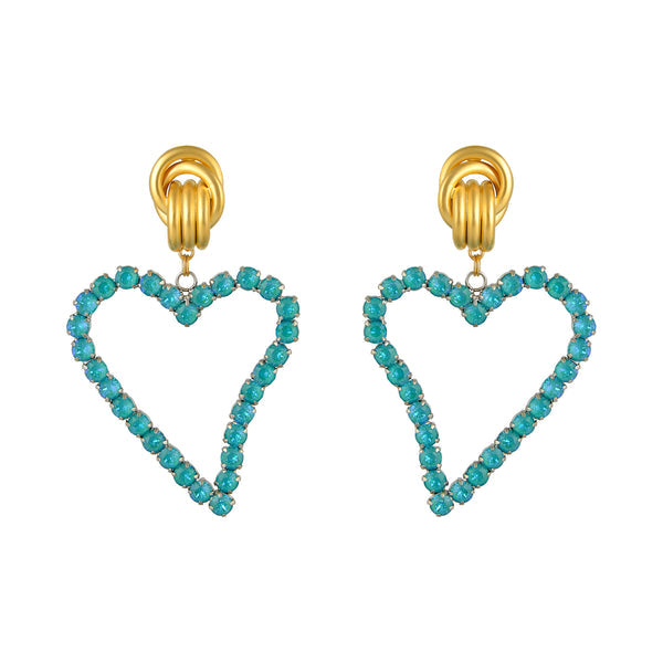 ALL OF MY HEART EARRINGS IN AQUA
