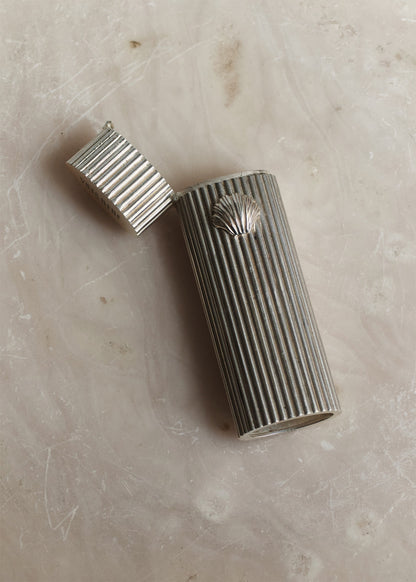 SHELL LIGHTER CASE in Silver