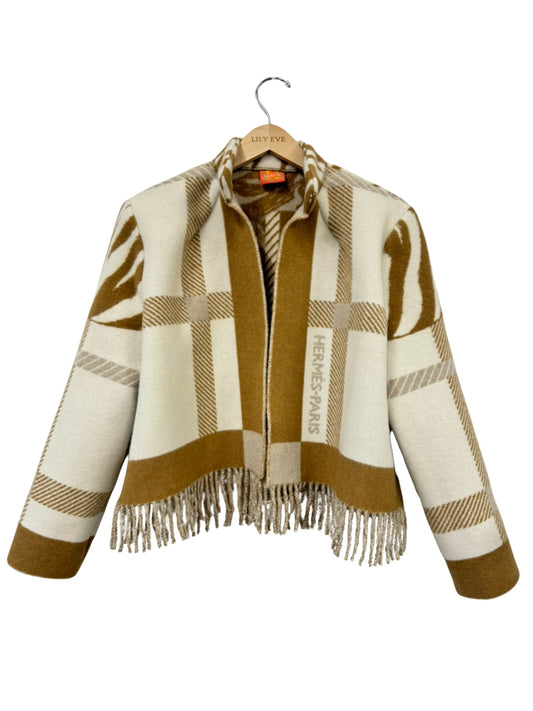 The Brown Tiger Fringe Jacket