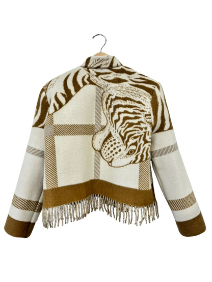 The Brown Tiger Fringe Jacket