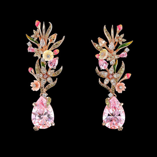 Pink Posie Earrings