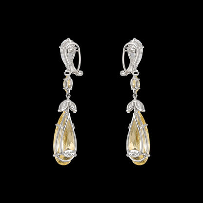Canary Calla Lily Earrings