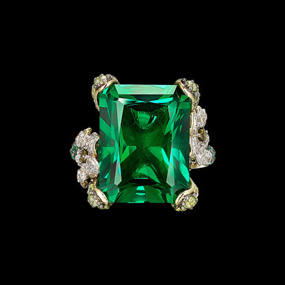 Emerald Cinderella Ring