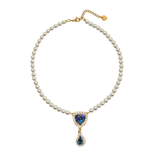 BLUE VELVET NECKLACE