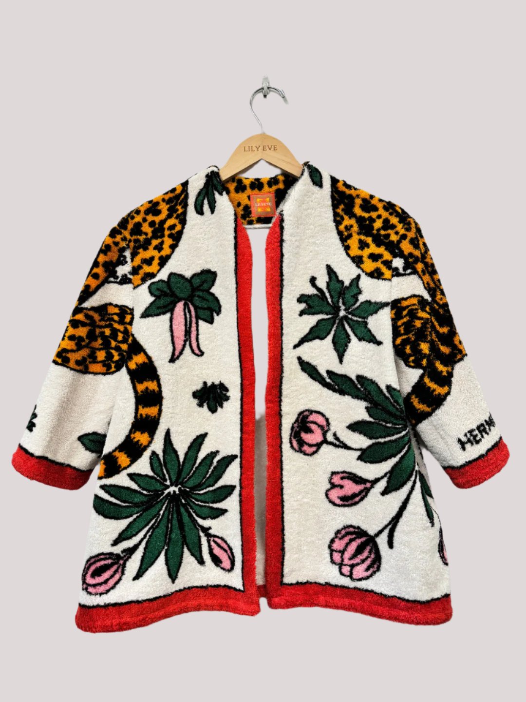 The Red Sitting Leopard Jacket