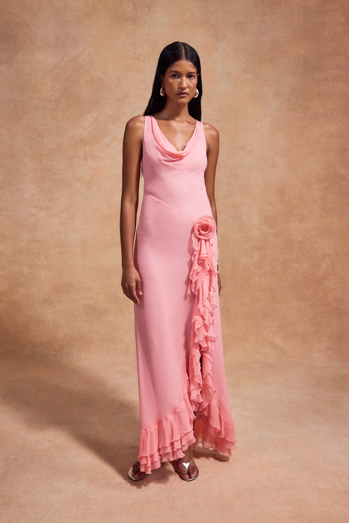 VIAJE MAXI DRESS IN SILK CHIFFON