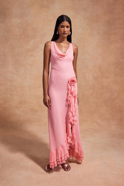 VIAJE MAXI DRESS IN SILK CHIFFON
