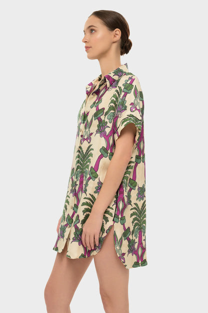 Palmera AquaFlora Logan Button Down Shirt