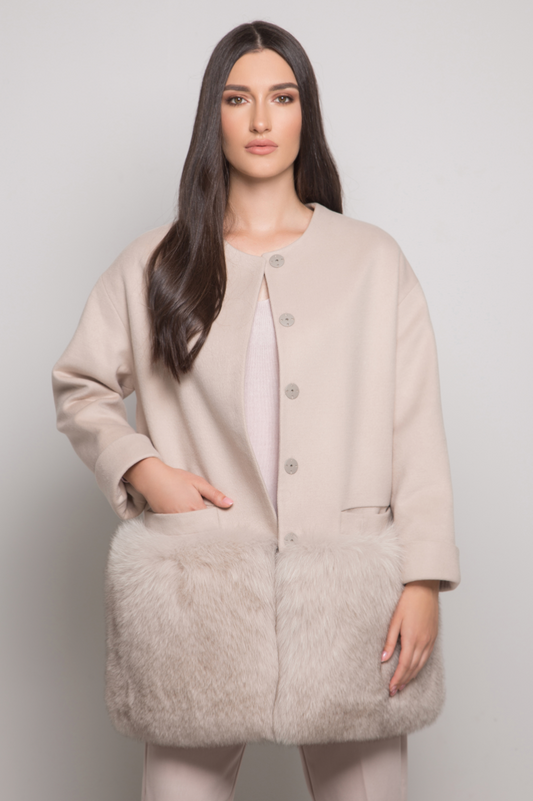 Classic Zima Coat With Fox Fur