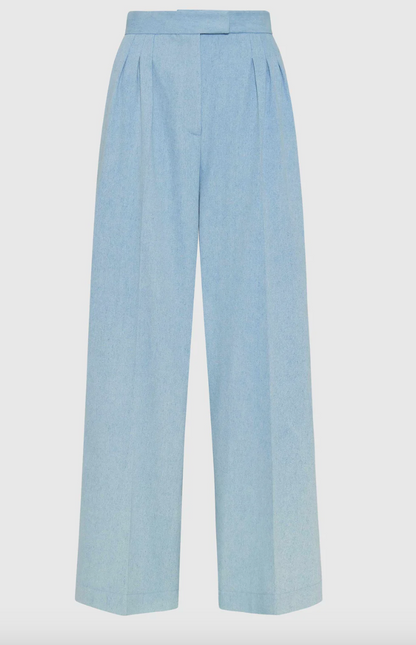 Pleat Perfect Denim Trousers