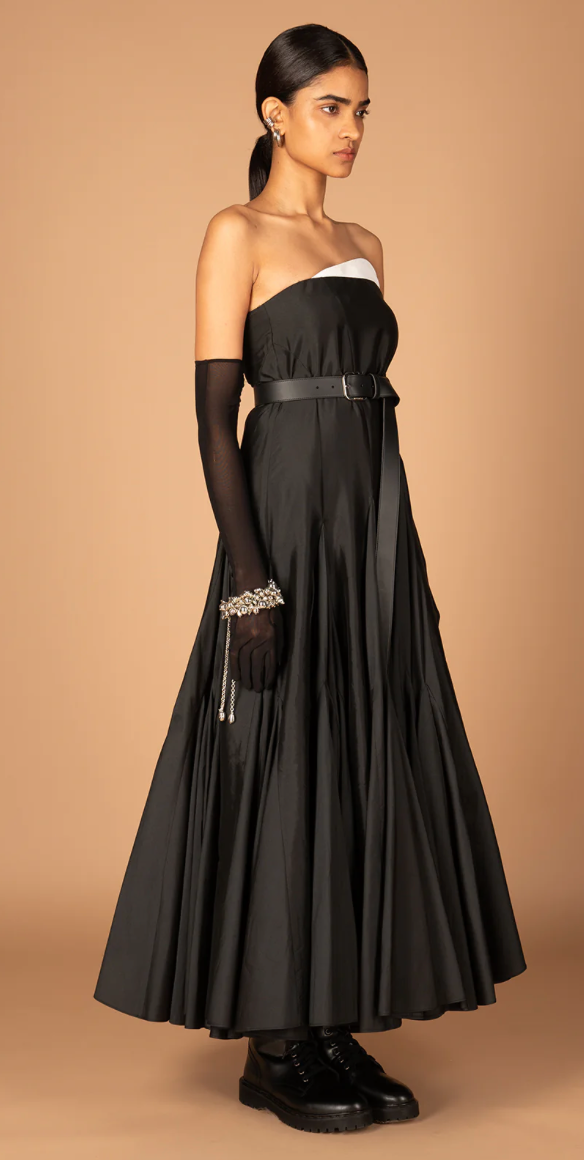 Metier Black Wisteria Dress