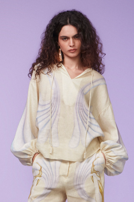 BATA DECOTE LINHO - LINEN NECKLINE DRESS