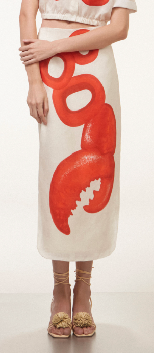 SAIA LAPIS -  LOBSTER PENCIL SKIRT - SIZE M