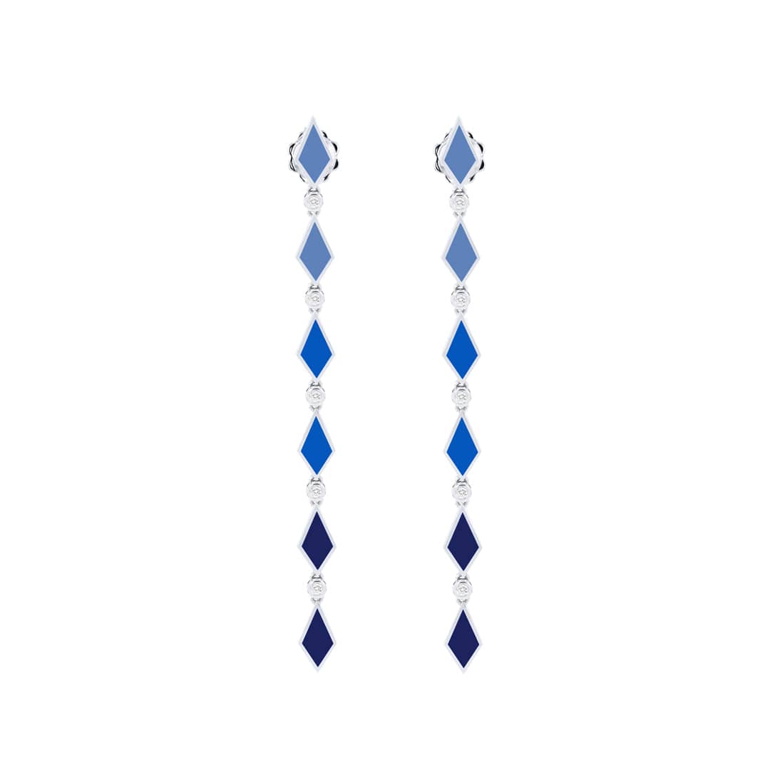 BLUE OMBRE EARRINGS