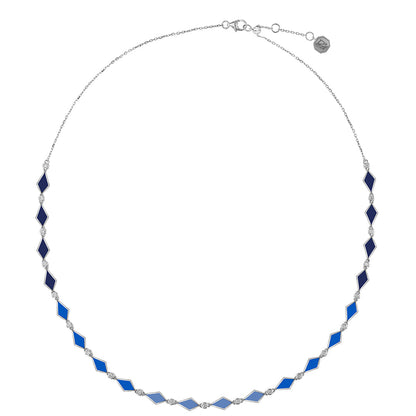 BLUE OMBRE MOSAIC NECKLACE