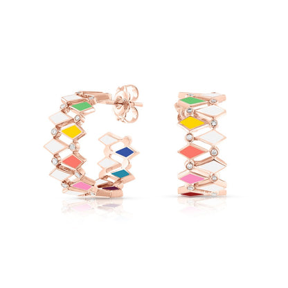 MULTICOLORED MOSAIC EARRINGS