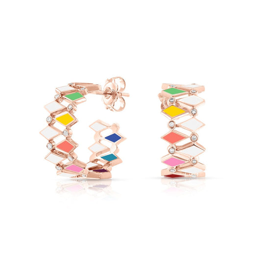 MULTICOLORED MOSAIC EARRINGS