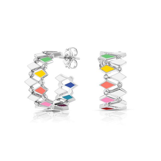 MULTICOLORED MOSAIC EARRINGS