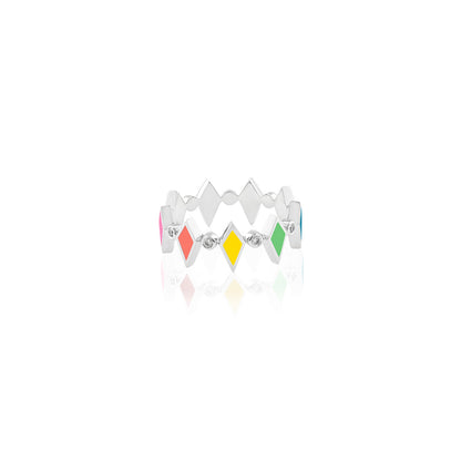 MULTICOLORED MOSAIC RING