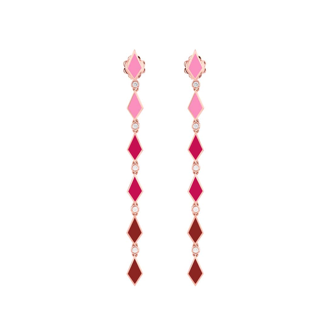 PINK OMBRE EARRINGS