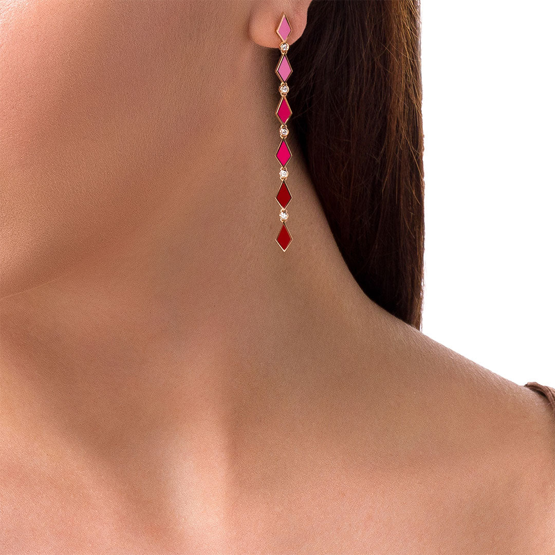 PINK OMBRE EARRINGS