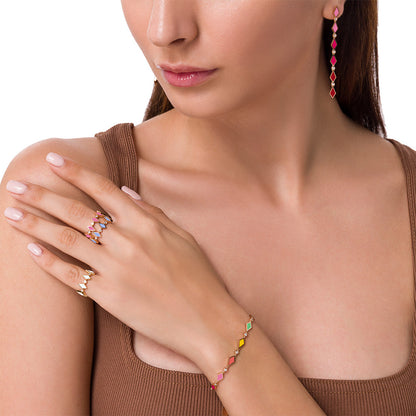 PINK OMBRE EARRINGS