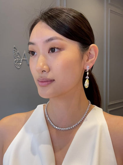 Canary Calla Lily Earrings