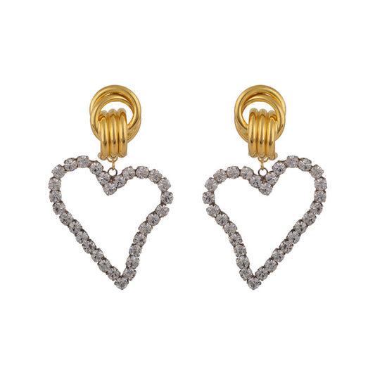 ALL OF MY HEART EARRINGS CRYSTAL